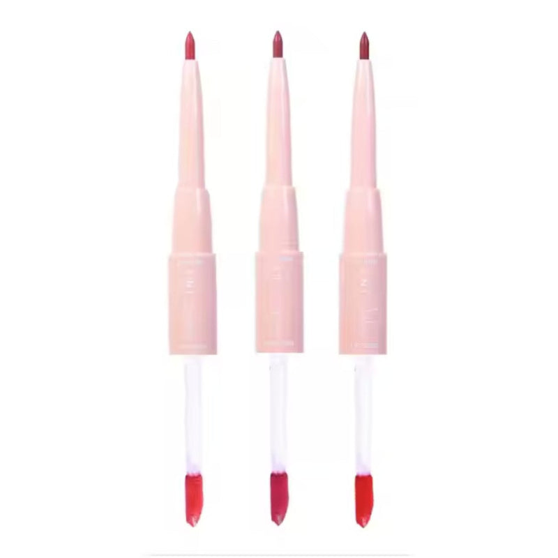 Brillo Lip Gloss Con Delineador