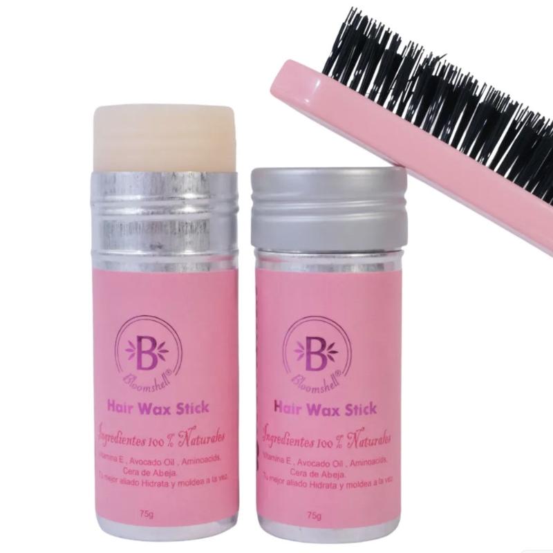 Bloomstick - Kit De Cera y Cepillo Pulidor Para El Cabello