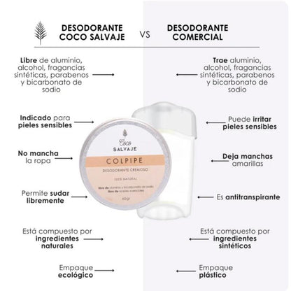 Desodorante COLPIPE (sin olor) 30gr