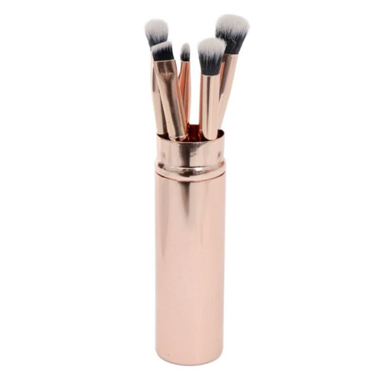 Kit Brocha Ojos Metalica Oro Rosa KG5